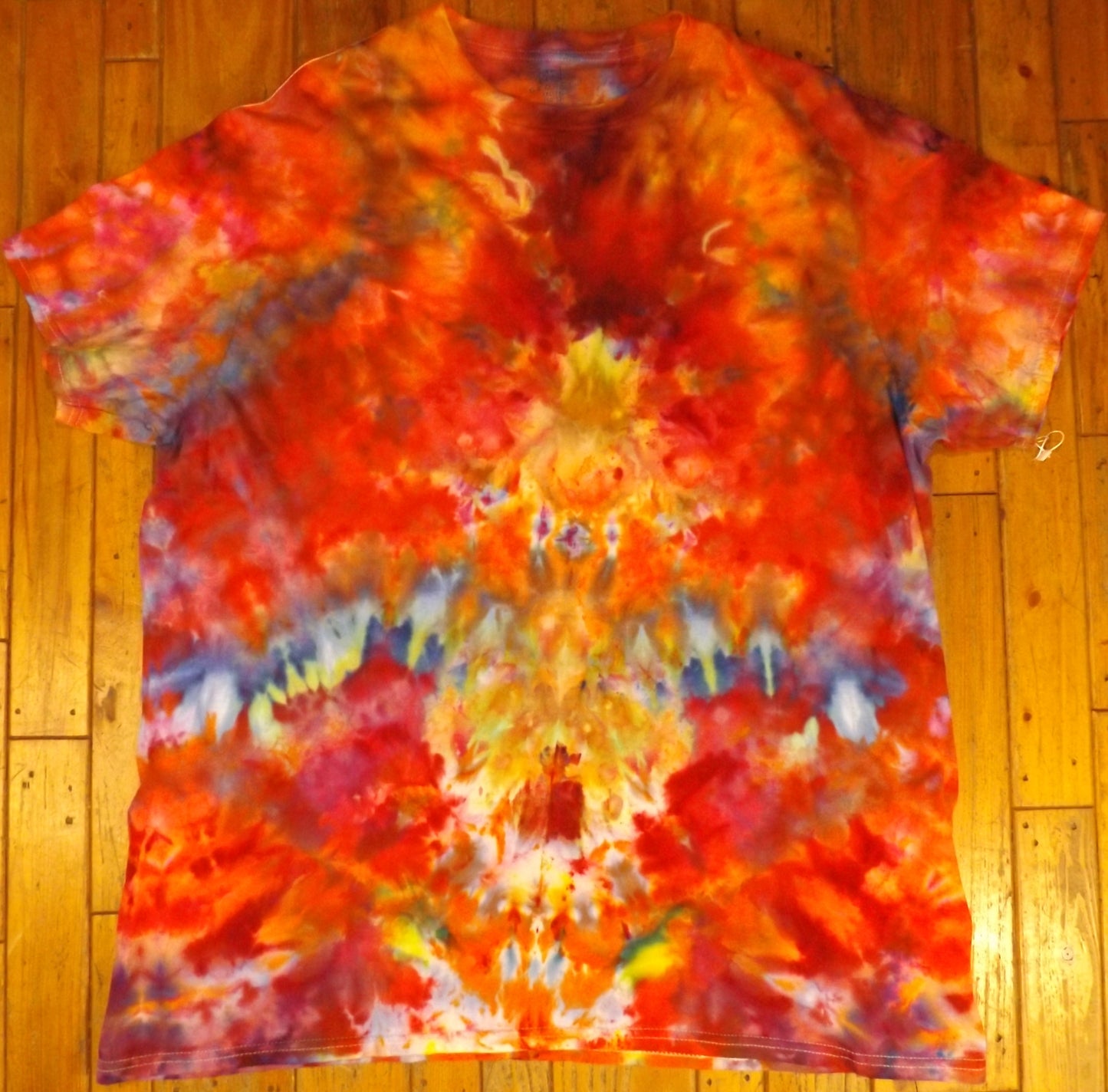 Ice Tie-dye 2X Crew Neck T-shirt Epic Explosion