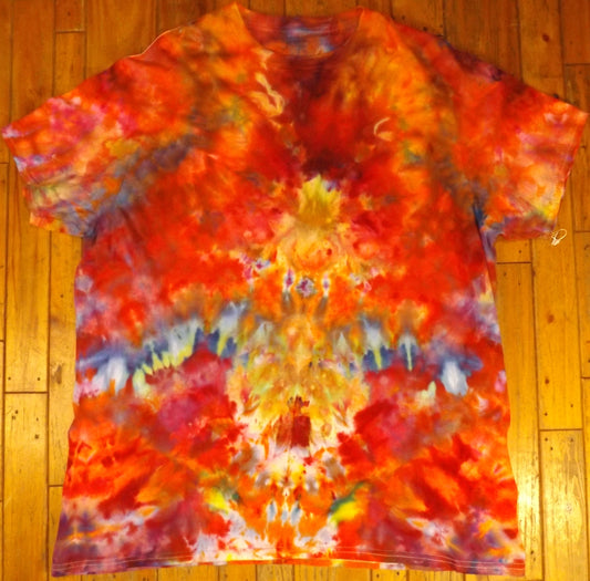 Ice Tie-dye 2X Crew Neck T-shirt Epic Explosion