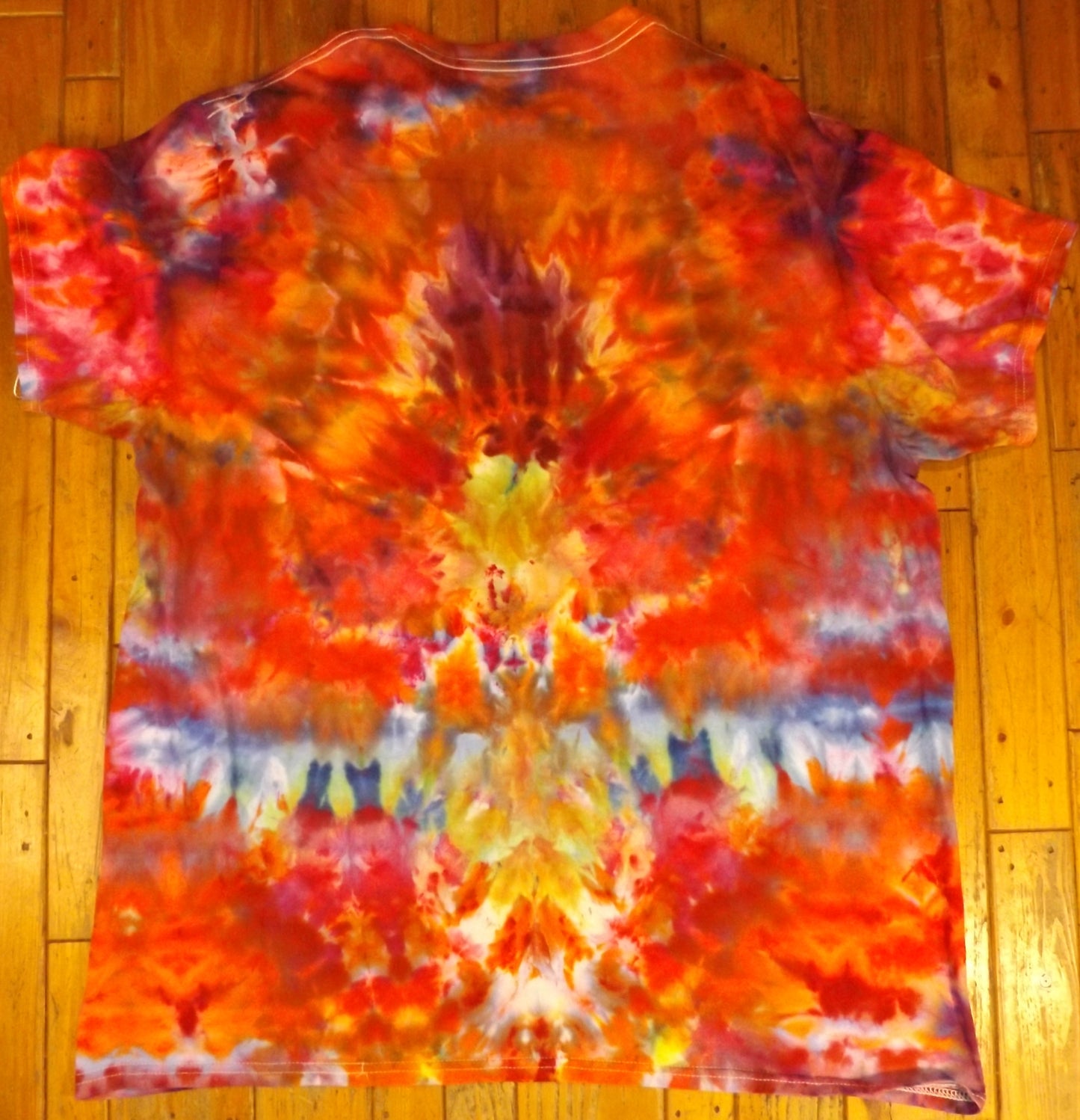 Ice Tie-dye 2X Crew Neck T-shirt Epic Explosion