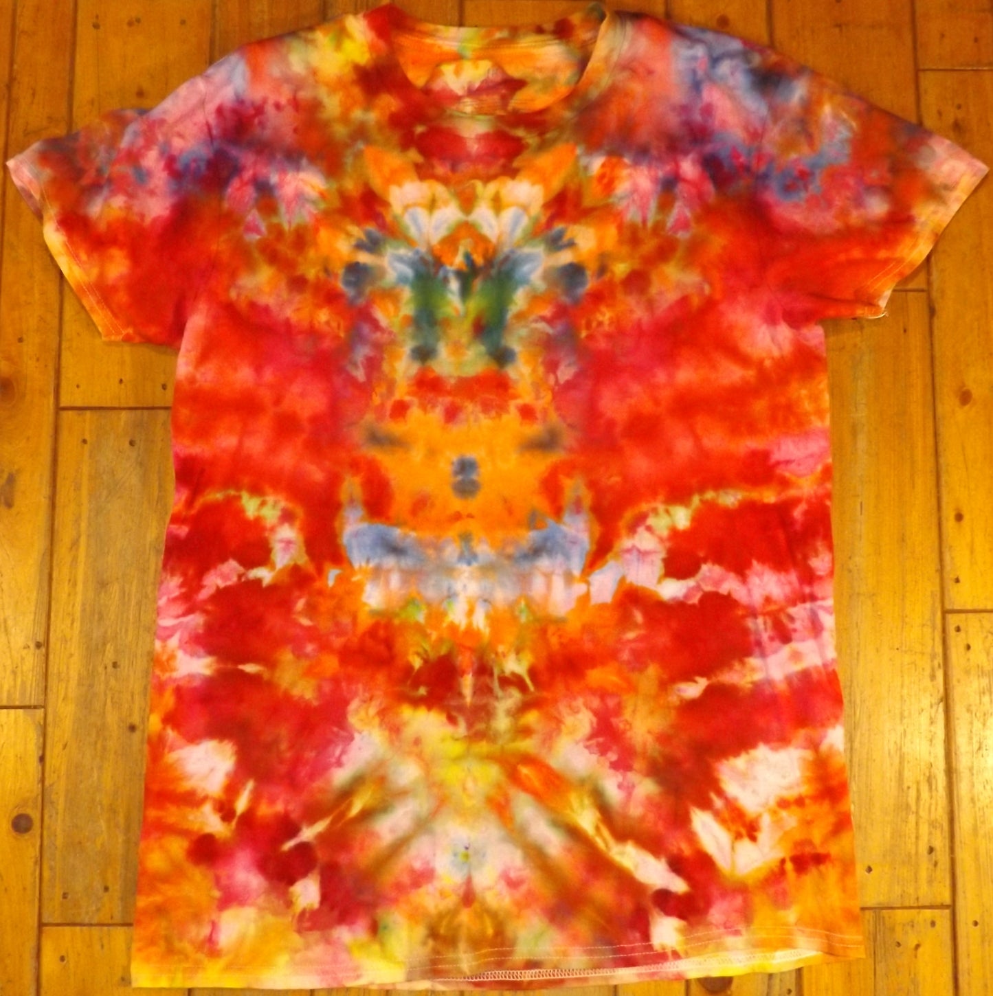 Ice Tie-dye Medium Crew Neck T-shirt Messy Perfection