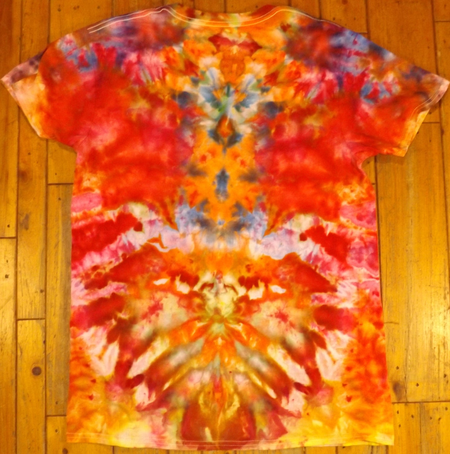 Ice Tie-dye Medium Crew Neck T-shirt Messy Perfection