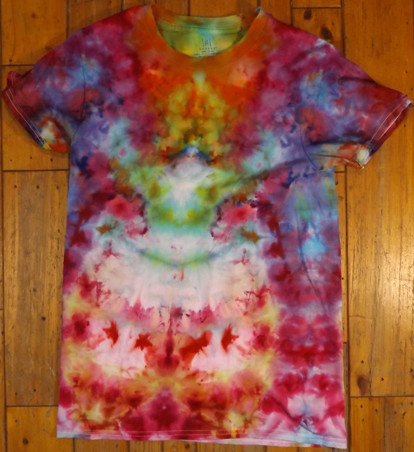 Ice Tie-dye Small Crew Neck T-shirt Color Circus