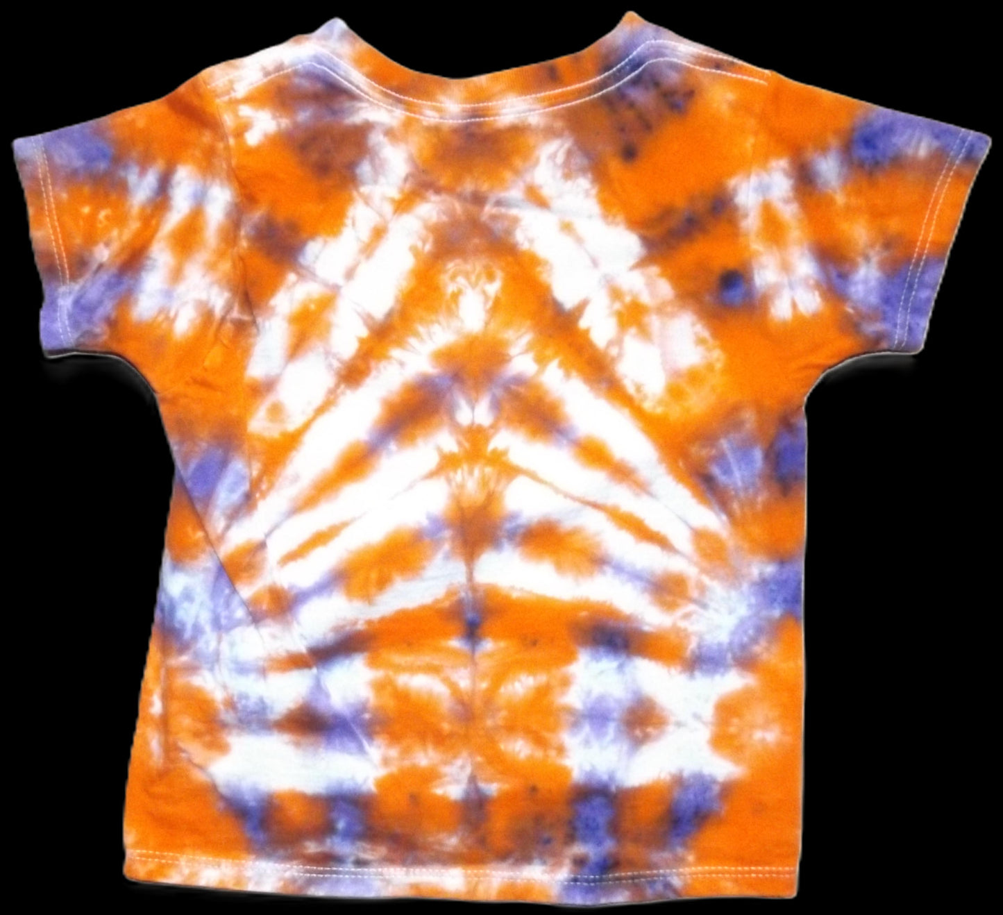 Kids Pleat Tie-dye 2T Crew Neck Clemson Colors