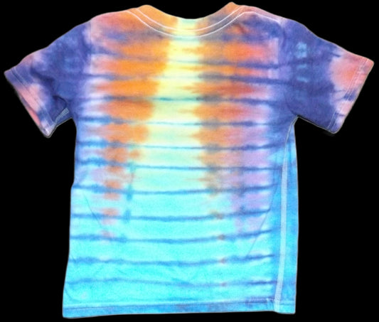 Kids Mirror Tie-dye 2T Crew Neck T-shirt Sunset