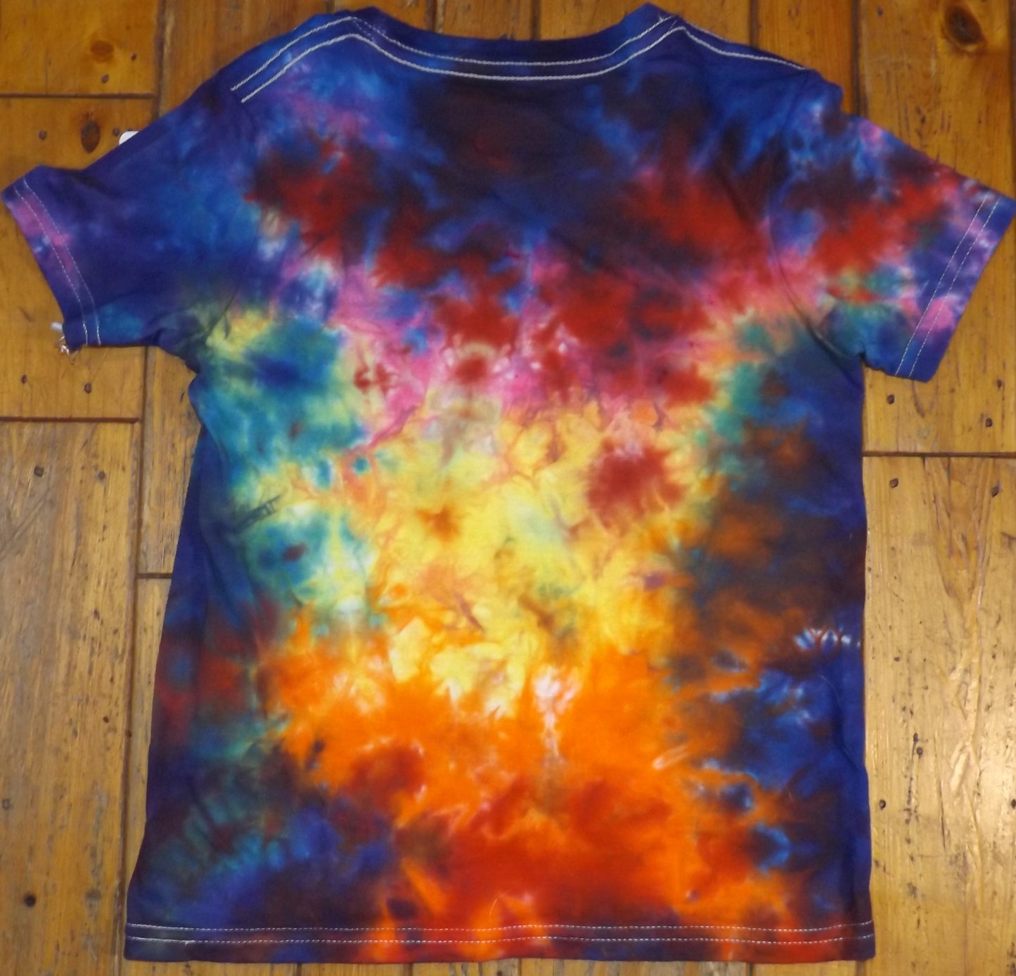 Kids Galaxy Tie-dye Medium Crew Neck T-shirt Galaxy Also