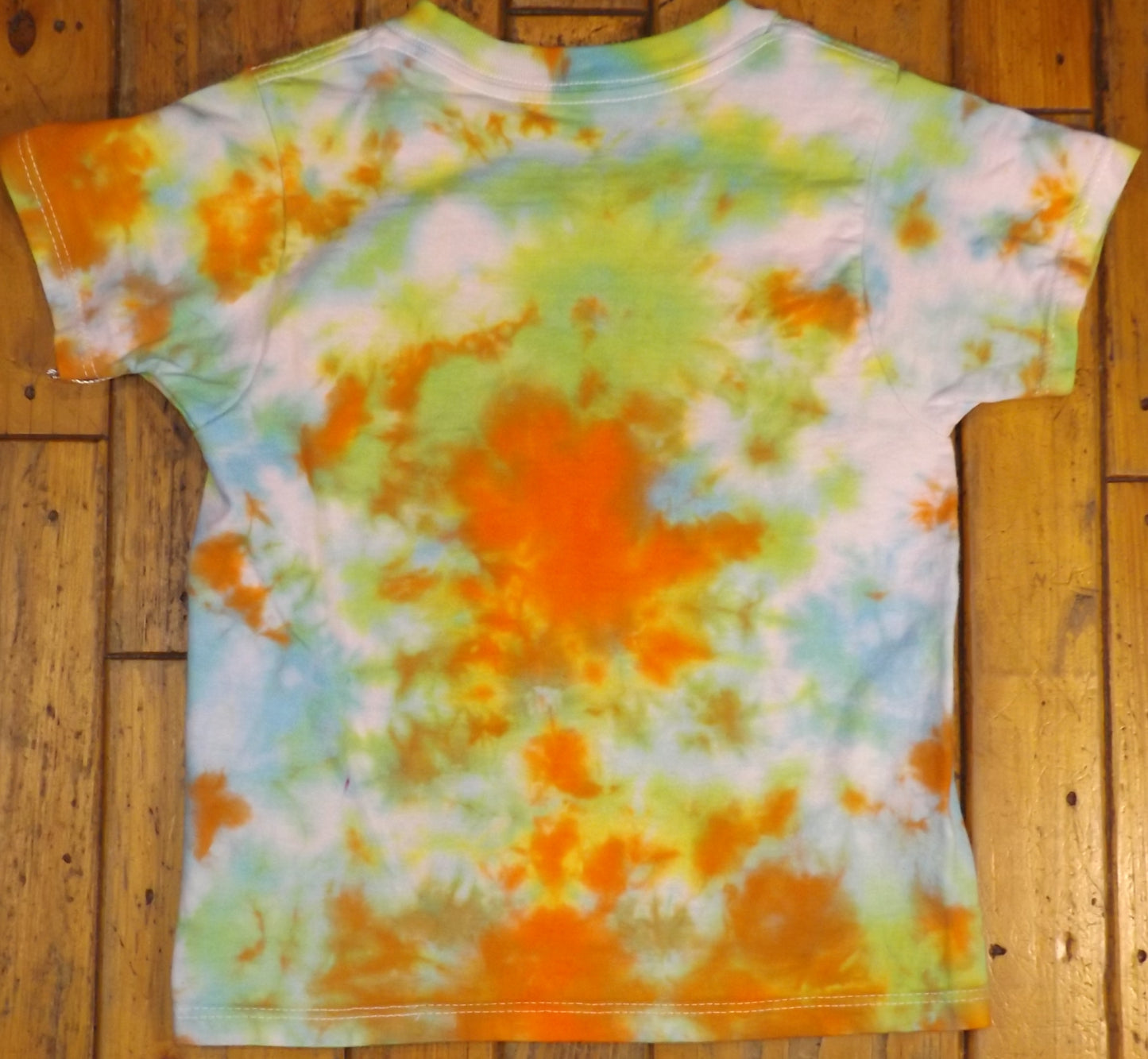 Kids Heart Tie-dye 2T Crew Neck T-shirt Heart