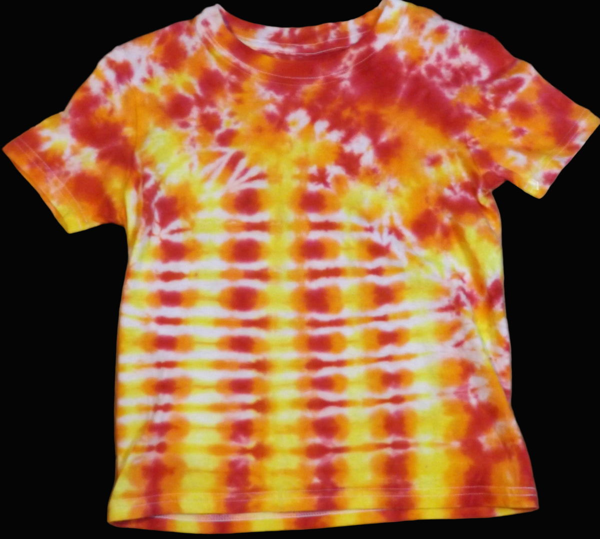 Kids Pleat Tie-dye Medium Crew Neck T-shirt Roy Pleat