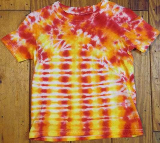 Kids Pleat Tie-dye Medium Crew Neck T-shirt Roy Pleat