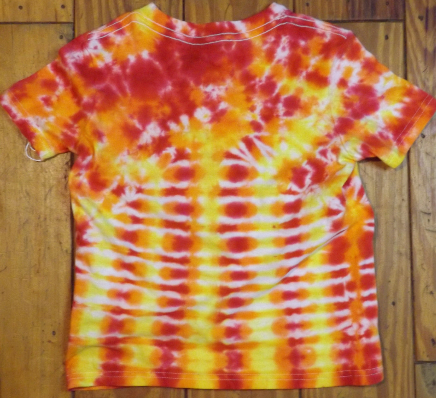 Kids Pleat Tie-dye Medium Crew Neck T-shirt Roy Pleat