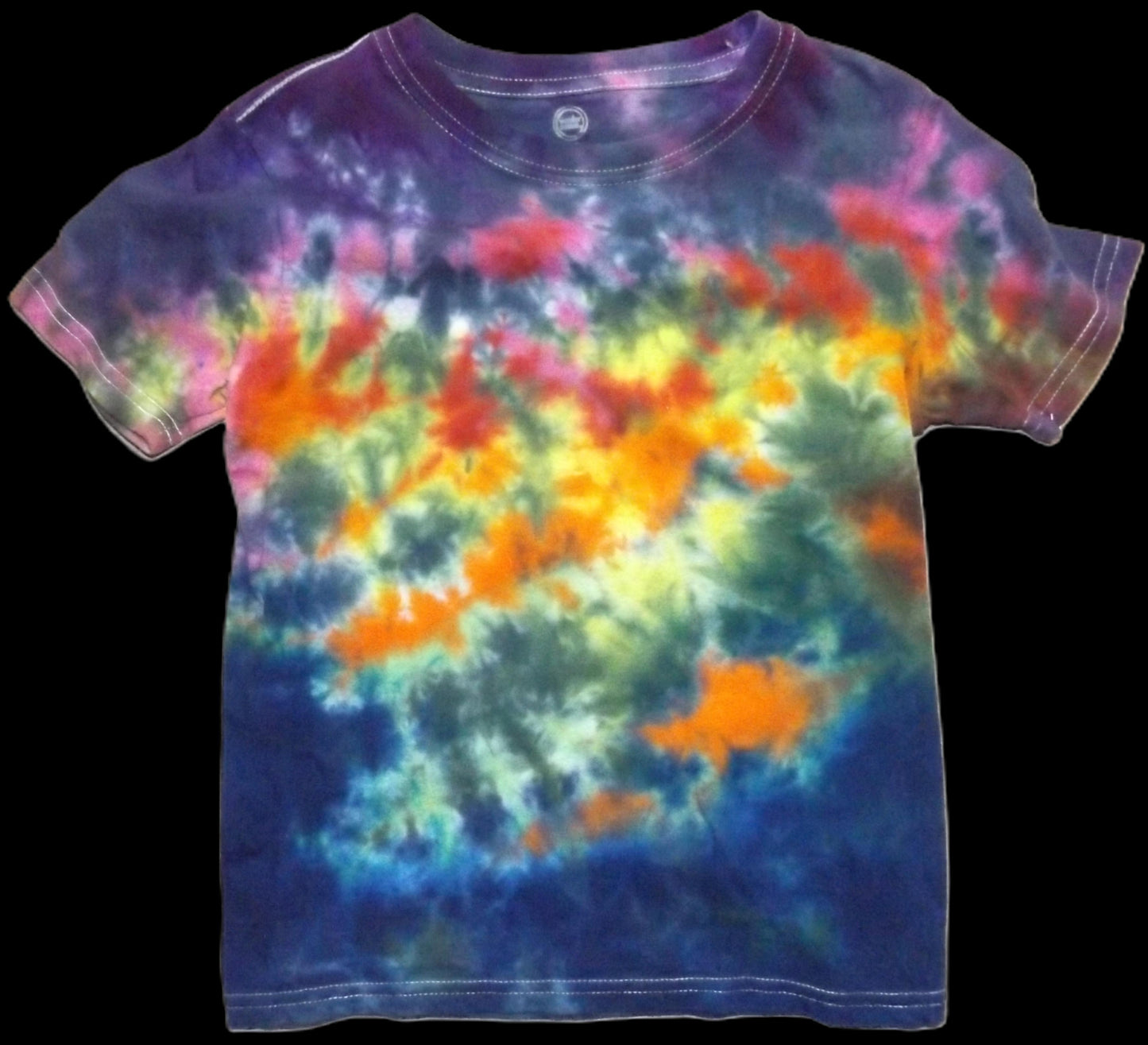 Kids Galaxy Tie-dye Medium Crew Neck Galaxy Too