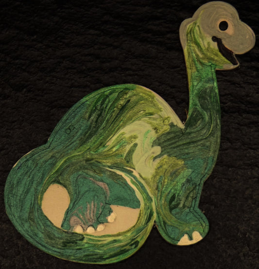 Magnet Dinosaur Green Brontosaurus