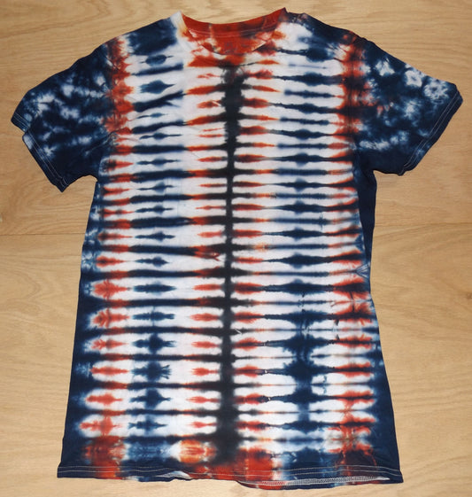 Pleat Tie-dye Medium Crew Neck T-shirt