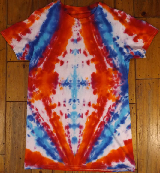 Mirror Tie-dye Small Crew Neck T-shirt Diamond