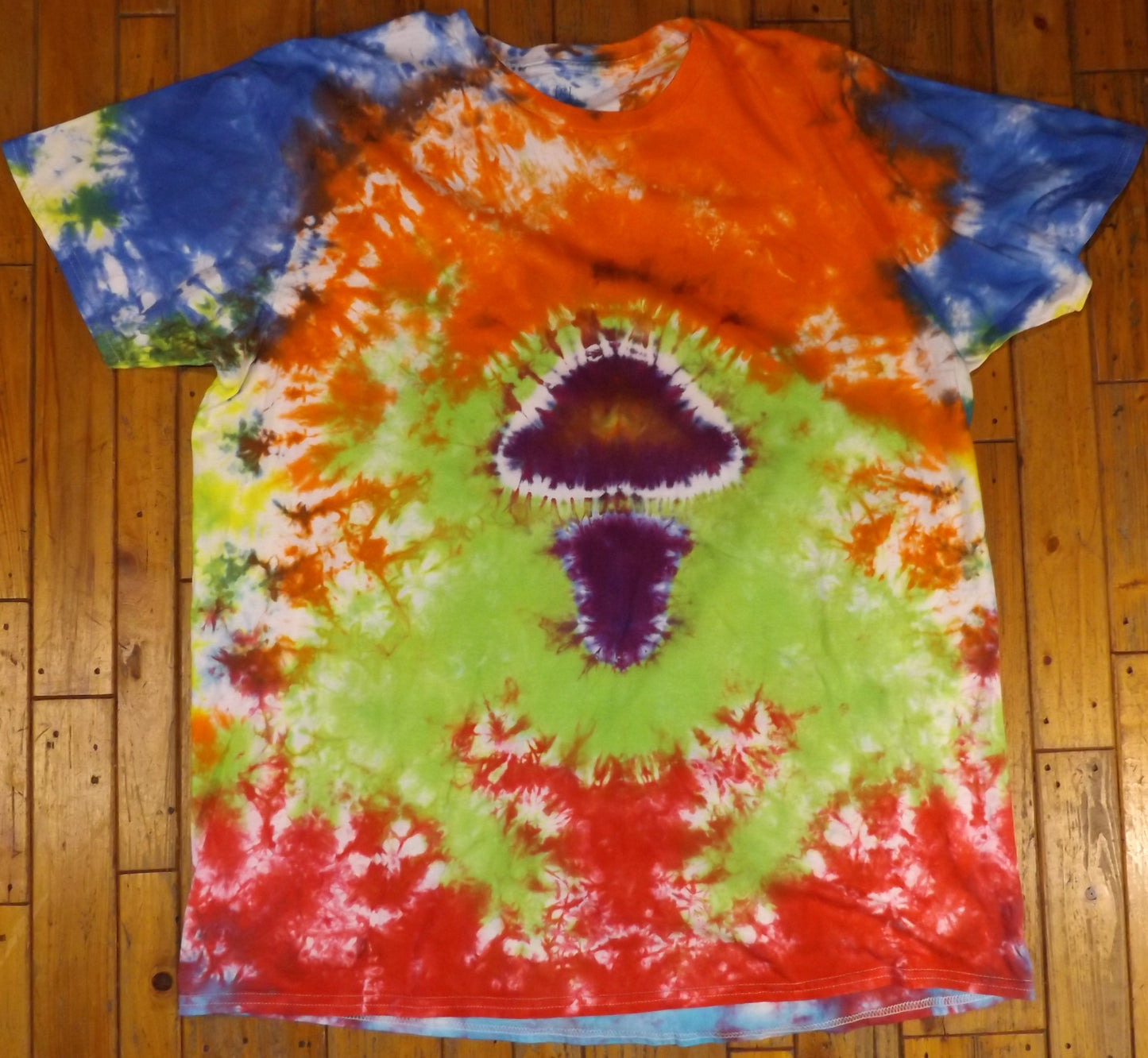 Mushroom Tie-dye 2X Crew Neck T-shirt You know