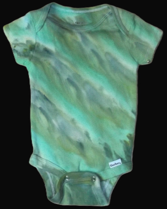 Onesie Ice Tie-dye 0-3 Month Green Camo Ice