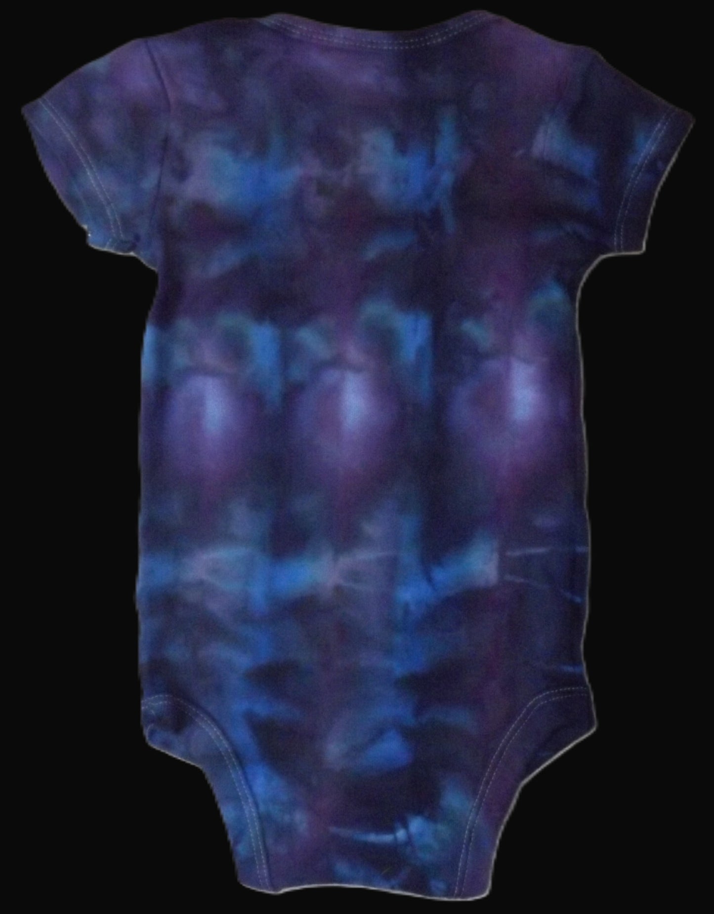 Onesie Ice Tie-dye 3-6 Month Dark Blue Winter Ice