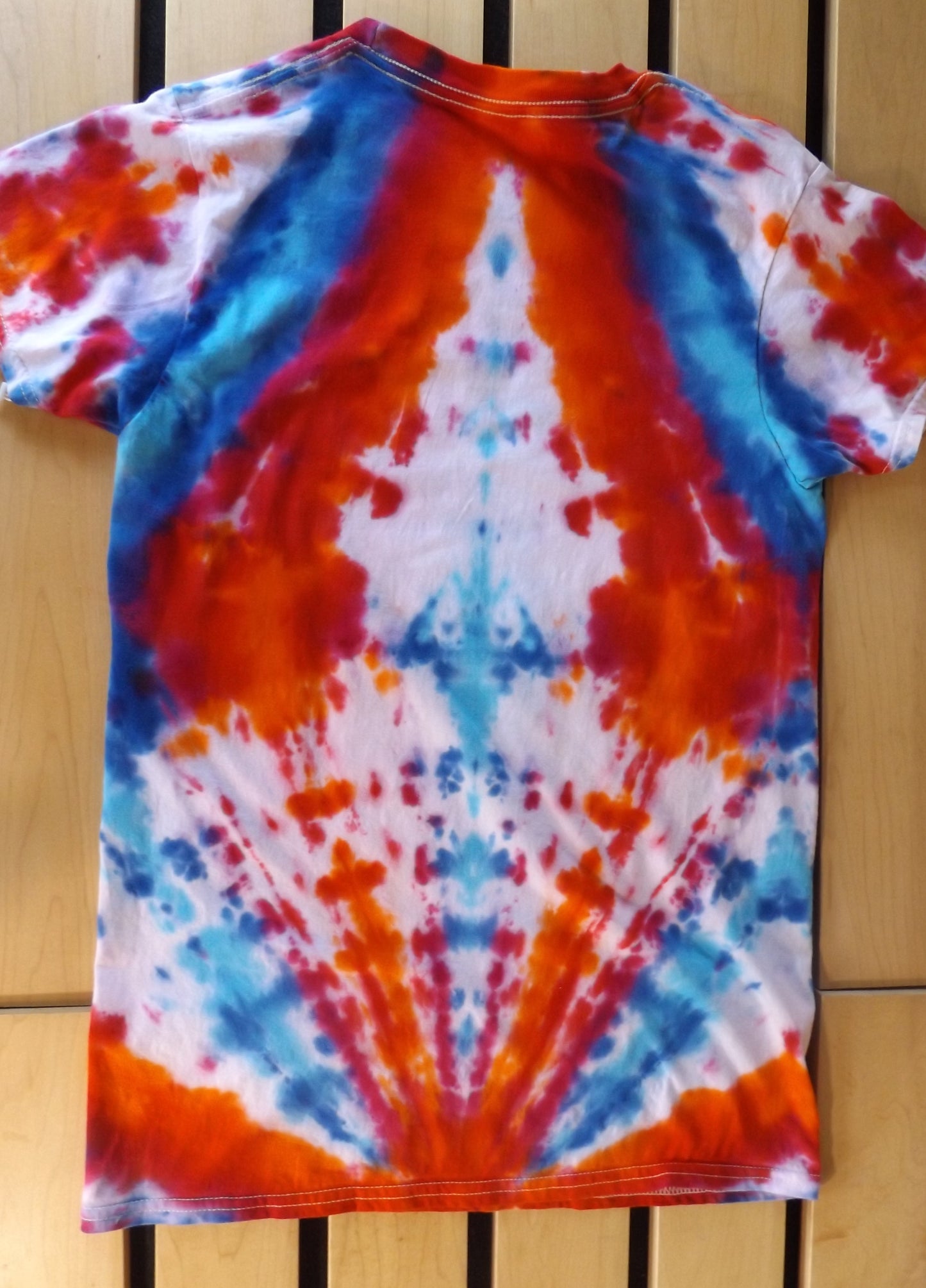 Mirror Tie-dye Small Crew Neck T-shirt Diamond