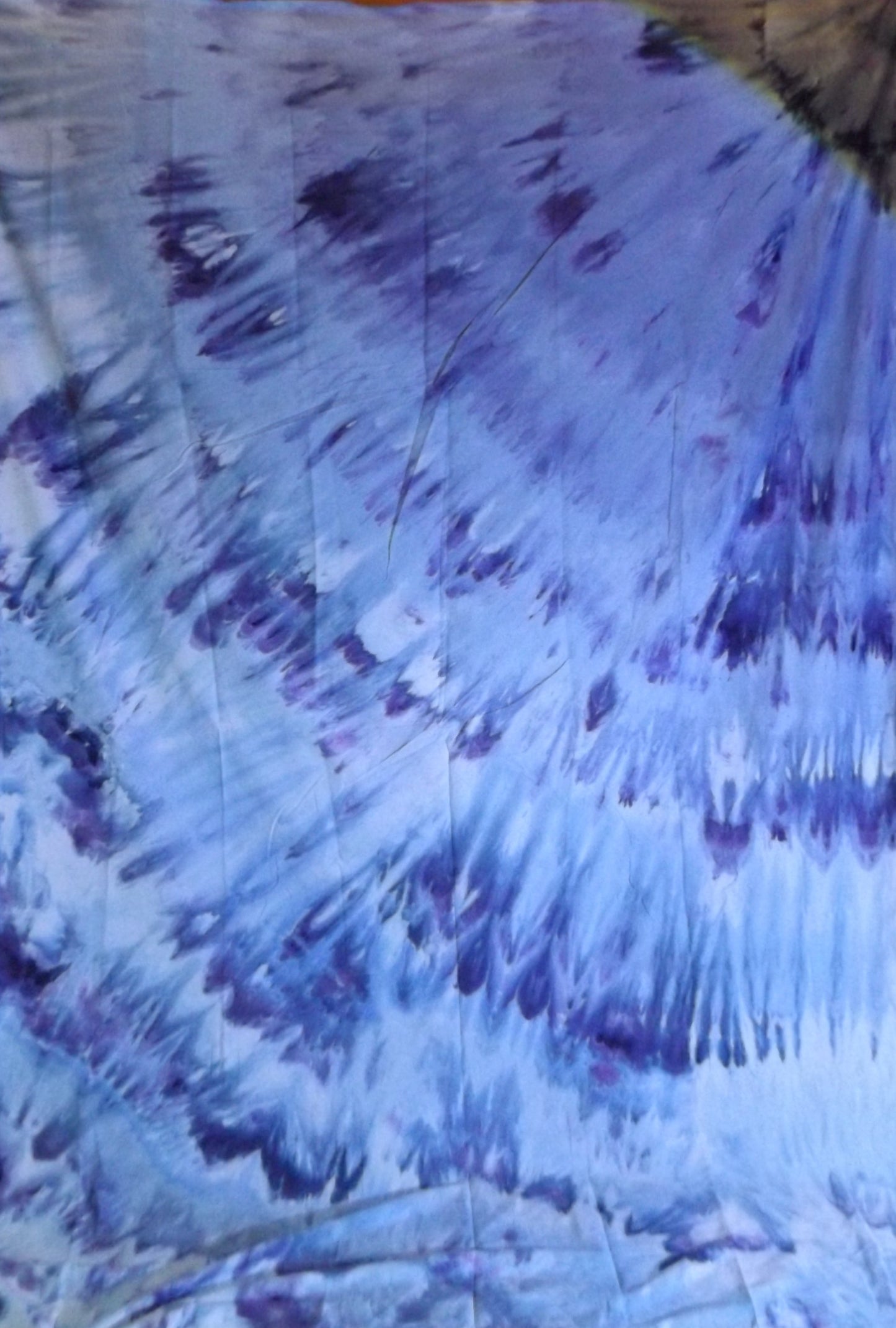 Bedding Ice Tie-dye 3-piece Twin Sheet Set Winter Blue Twist