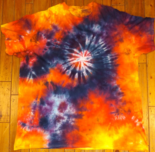 Galaxy Tie-dye 3X Crew Neck T-shirt Star in Space