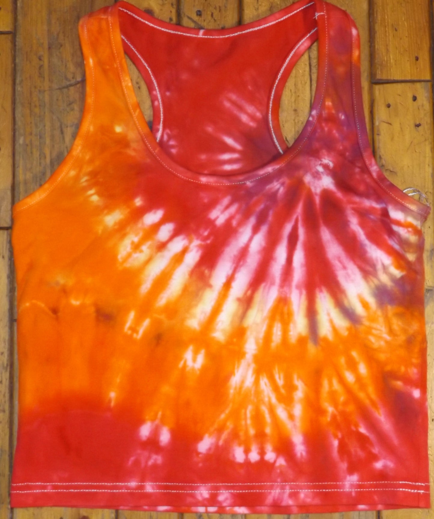 Sport Top Spiral Tie-dye Medium Racer Back Melons