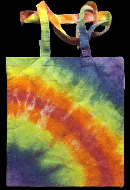 Tote Bag Tie-dye 14x16 Rainbow