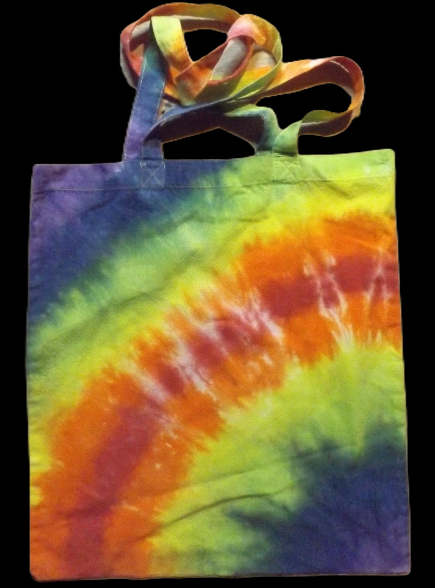 Tote Bag Tie-dye 14x16 Rainbow