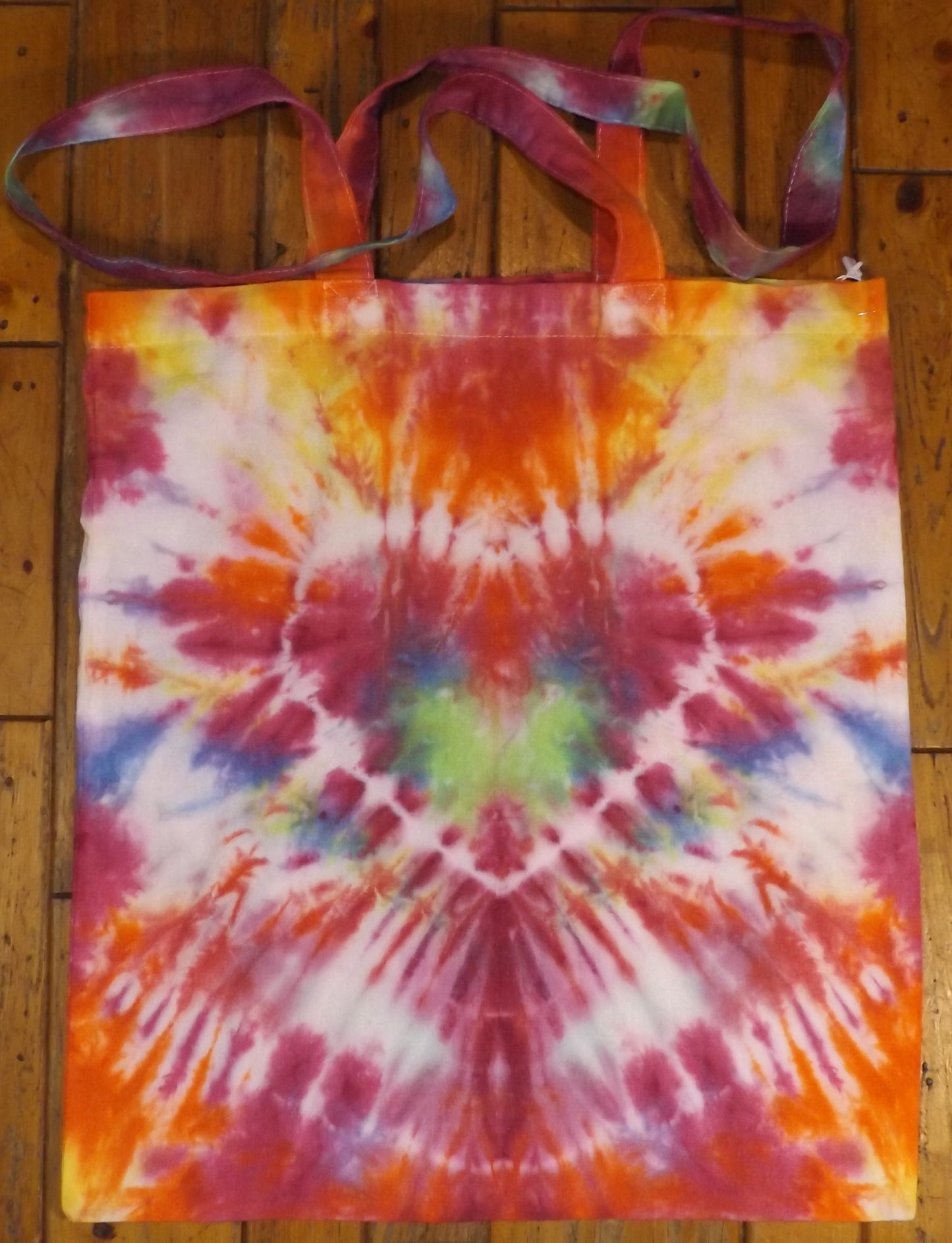 Tote bag Tie-dye 14x16 Heart