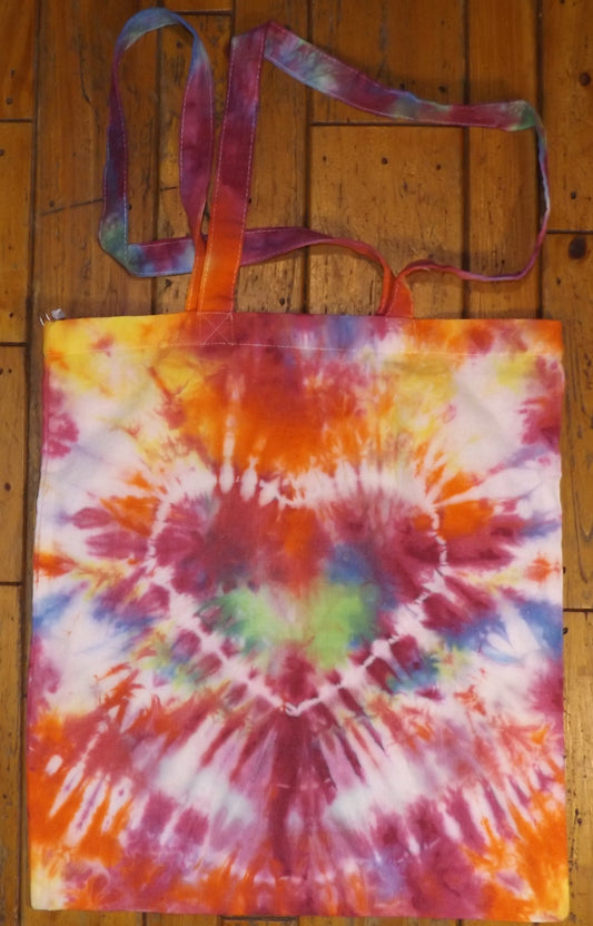 Tote bag Tie-dye 14x16 Heart