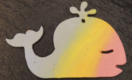 Magnet Whale Rainbow Too