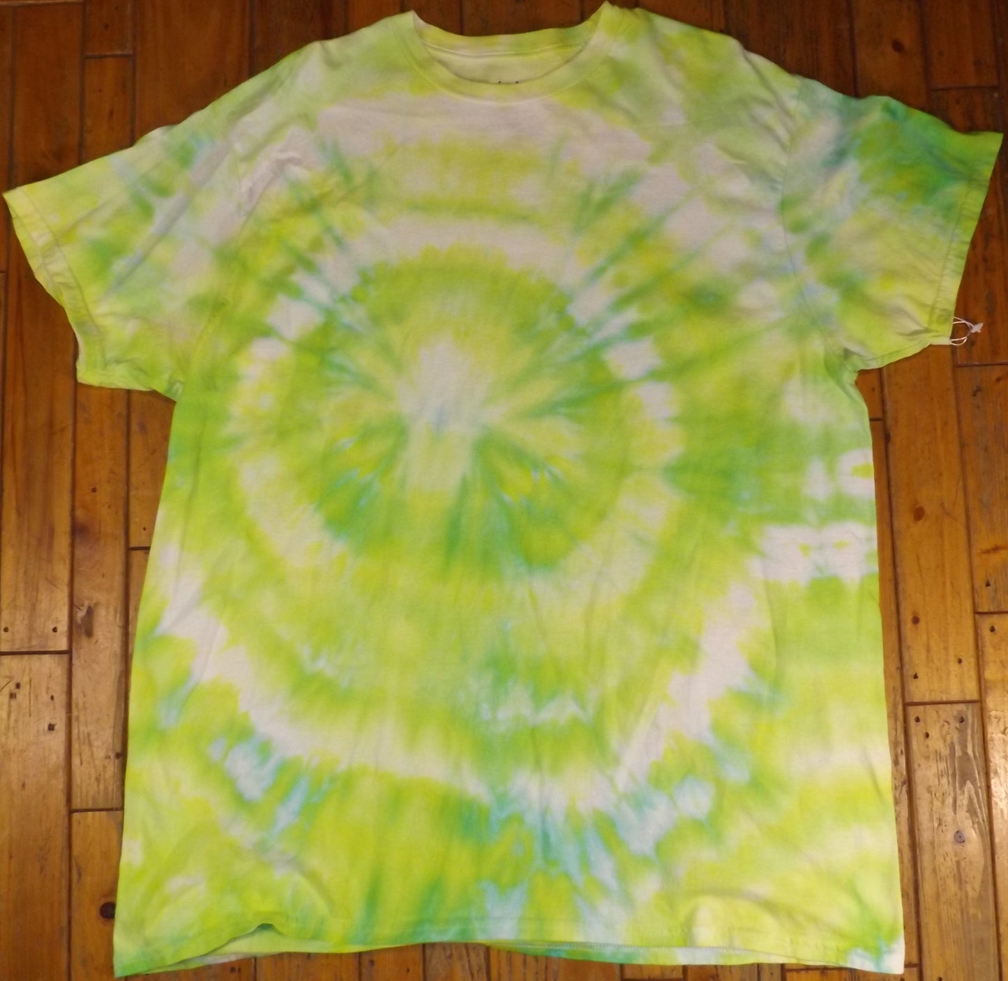 Geode Tie-dye 2X Crew Neck T-shirt Green Peace