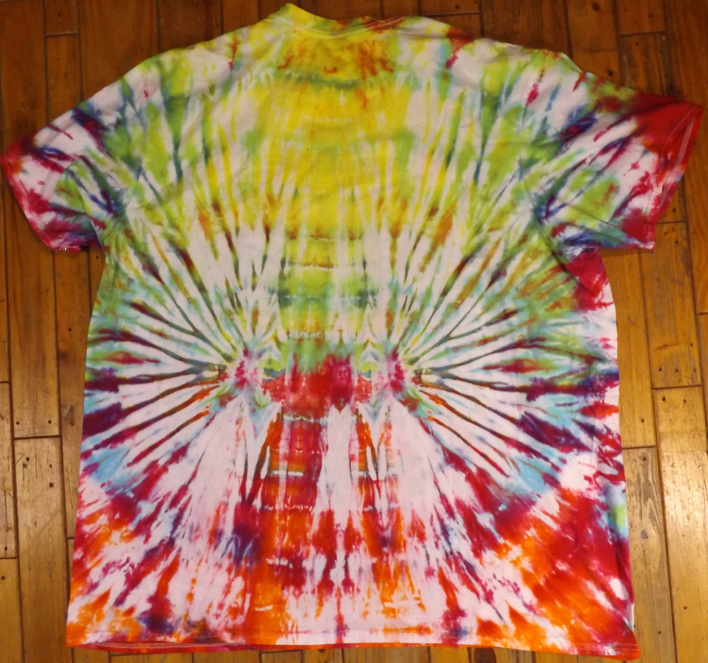 Jigjag Tie-dye 3X Crew Neck T-shirt Bright Fun