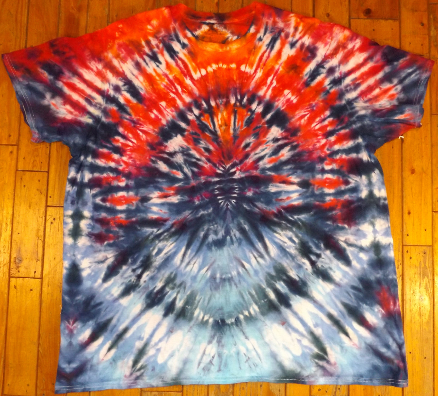 Jigjag Tie-dye 3X Crew Neck T-shirt Neato