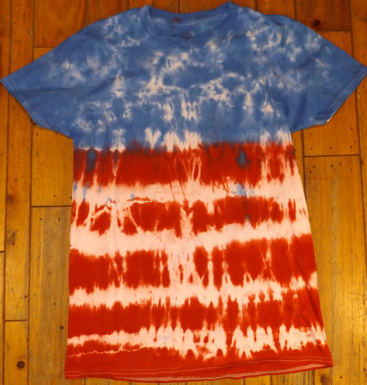 Jigjag Tie-dye Medium Crew Neck T-shirt American Color Series