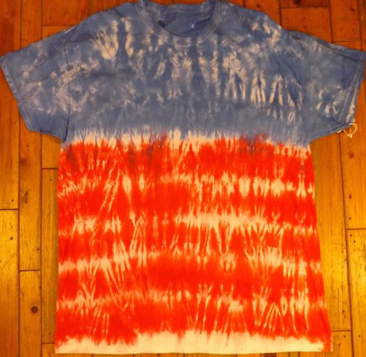 Jigjag Tie-dye XL Crew Neck T-shirt American Color Series