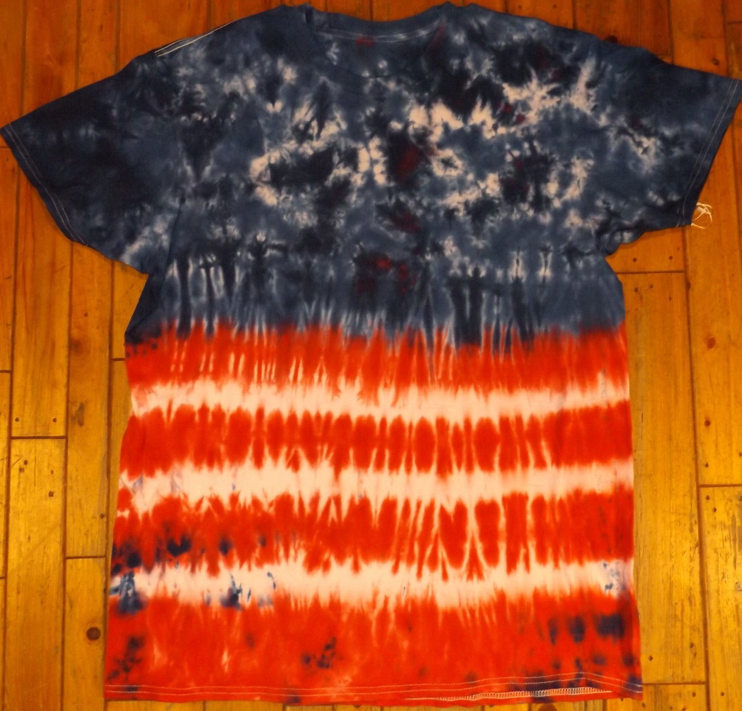 Jigjag Tie-dye XL Crew Neck T-shirt American Color Series