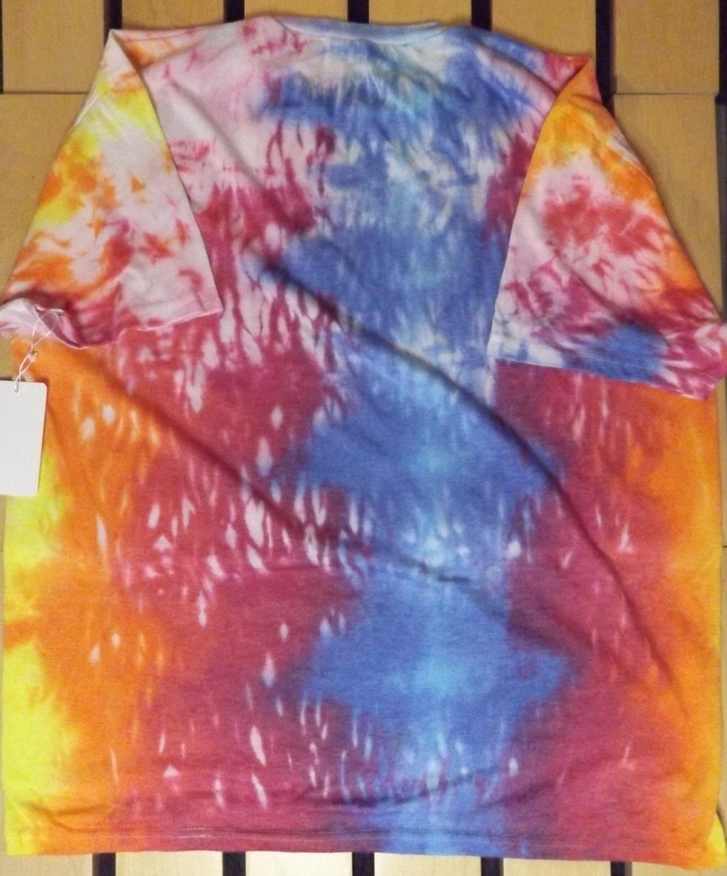 Shibori Tie-dye XL Crew Neck T-shirt Atomic