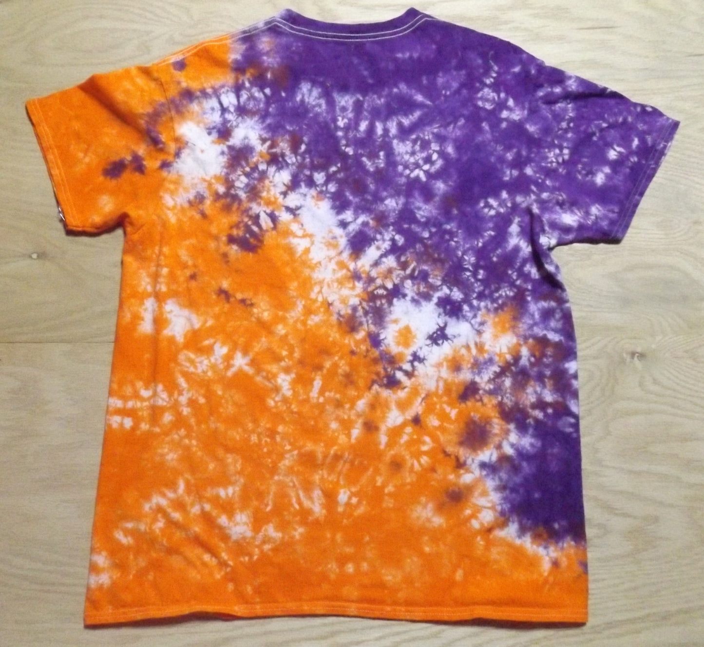 Pleat Tie-dye XL Crew Neck T-shirt Go Clemson