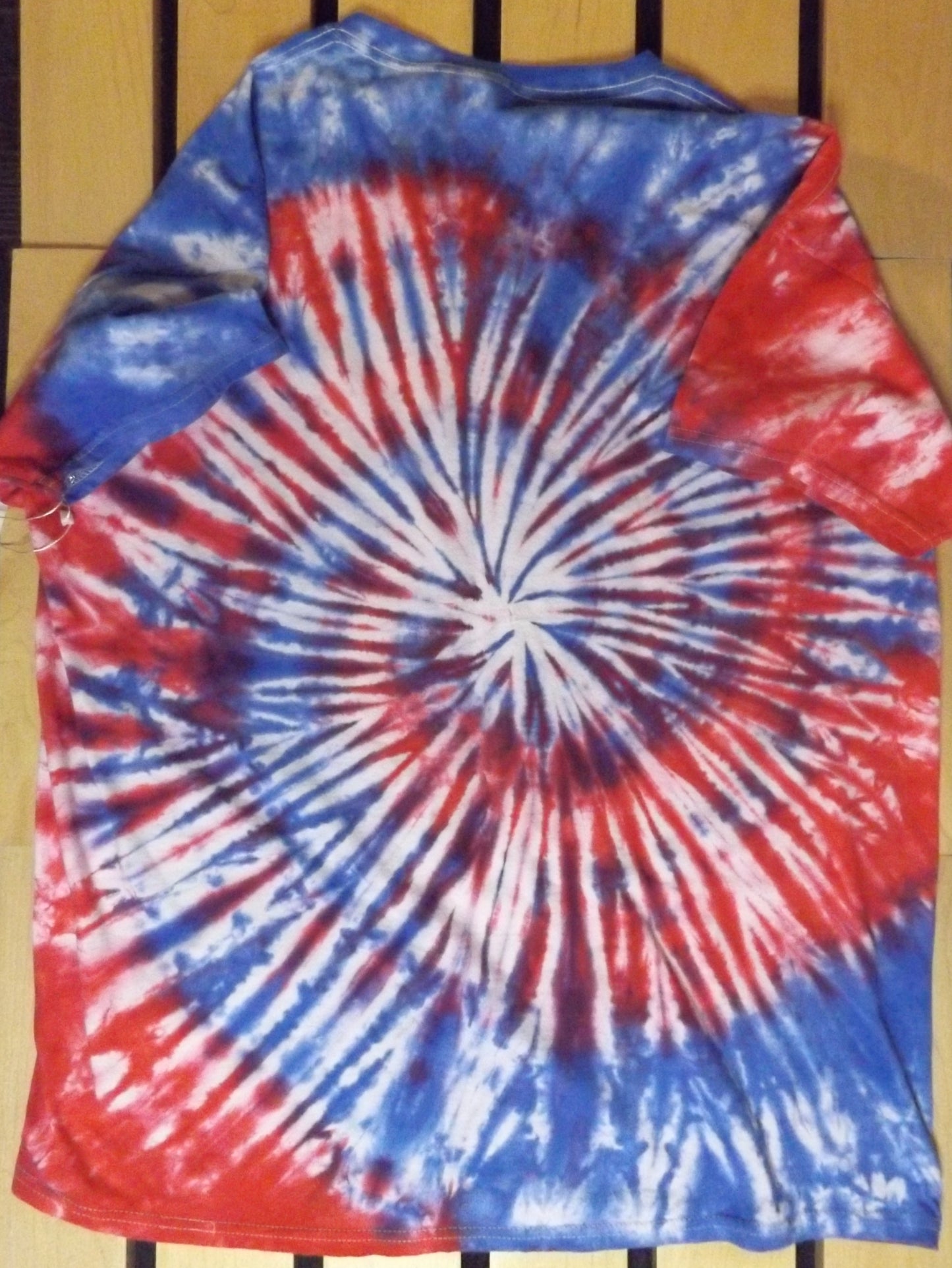 Spiral Tie-dye XL Crew Neck T-shirt Patriot