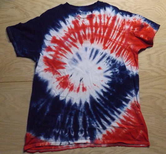 Pleat Tie-dye 2X Crew Neck T-shirt Pretty